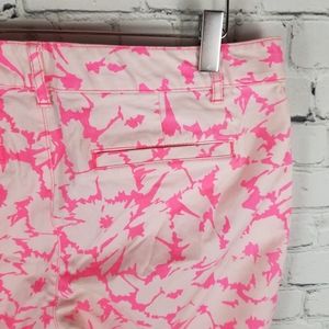 GAP | floral skinny mini crop khaki pants